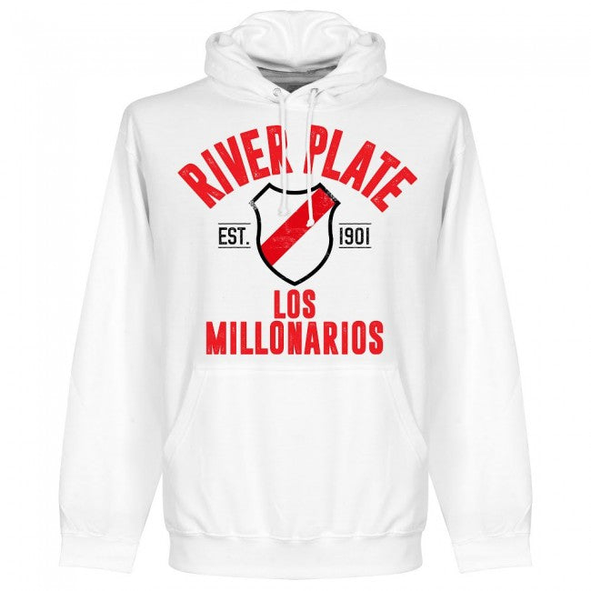 River Plate Established Hoodie - White - Terrace Gear
