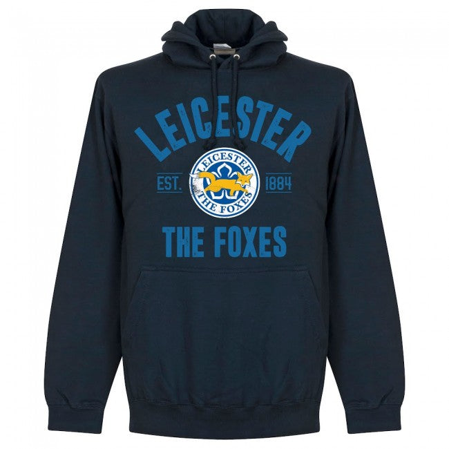 Leicester Established Hoodie - Navy - Terrace Gear