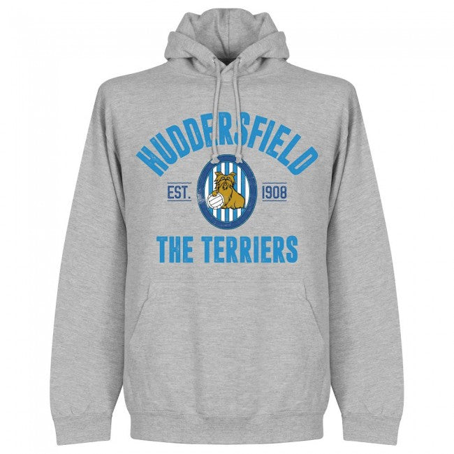 Huddersfield Established Hoodie - Grey - Terrace Gear