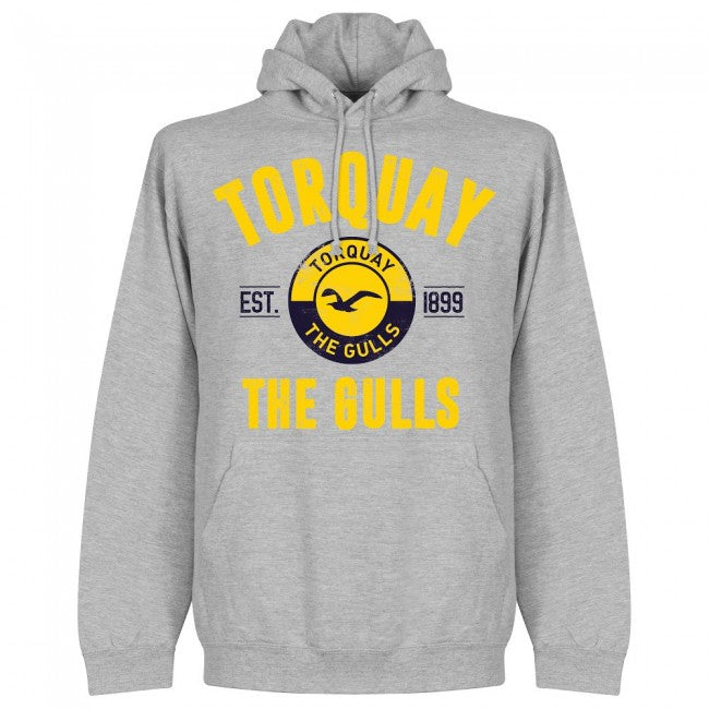 Torquay Established Hoodie - Grey - Terrace Gear