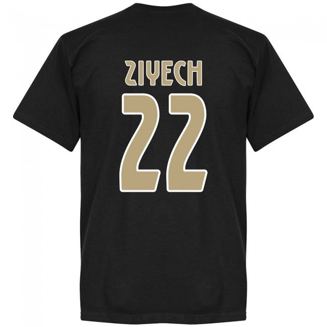 Amsterdam Team Ziyech 22 T-Shirt - Black
