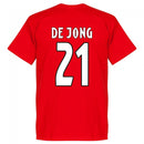 Amsterdam Team De Jong 21 T-Shirt - Red