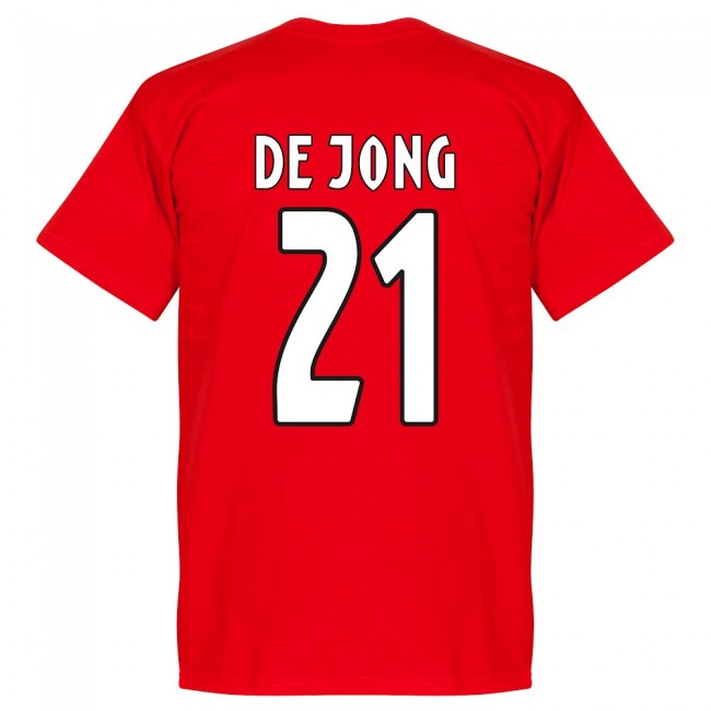 Amsterdam Team De Jong 21 T-Shirt - Red