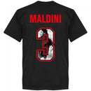AC Milan Maldini 3 Gallery Team T-Shirt - Black