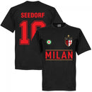Milan Seedorf 10 Team T-Shirt - Black