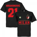 Milan Ibrahimovic 21 Team T-Shirt - Black