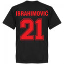 Milan Ibrahimovic 21 Team T-Shirt - Black