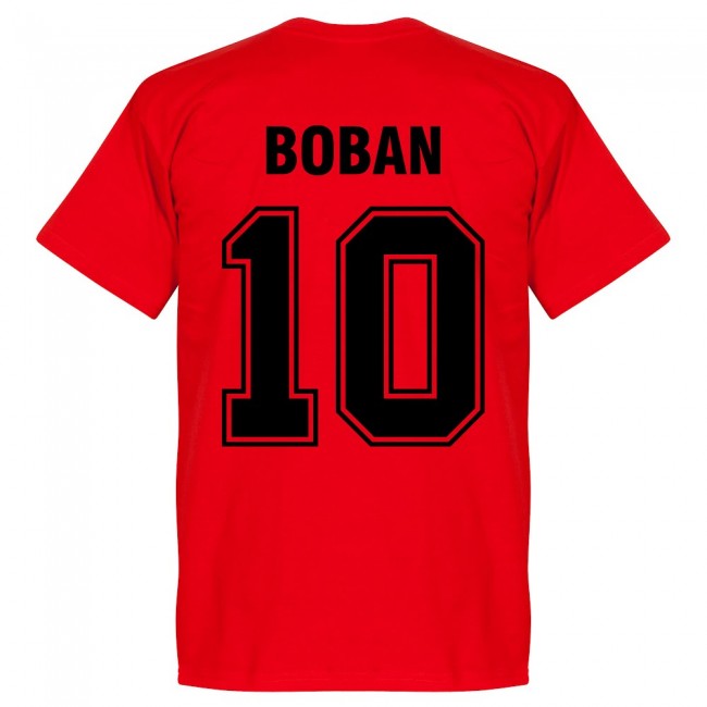 AC Milan Boban 10 Team T-Shirt - Red