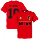 Milan Seedorf 10 Team T-Shirt - Red