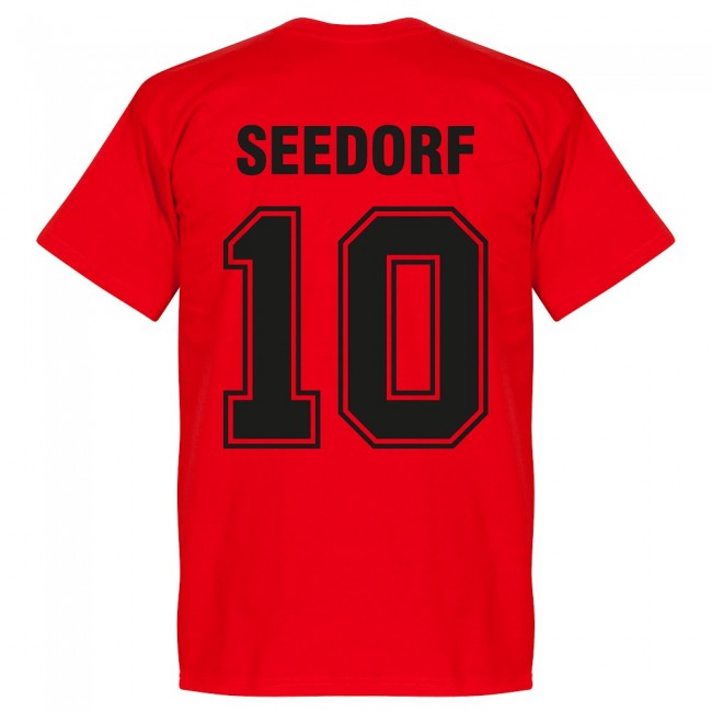 Milan Seedorf 10 Team T-Shirt - Red