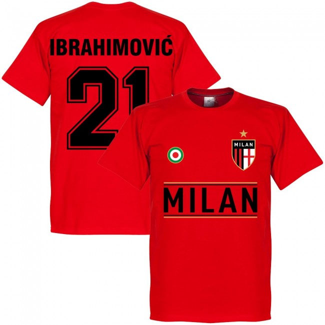 Milan Ibrahimovic 21 Team T-Shirt - Red