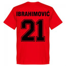 Milan Ibrahimovic 21 Team T-Shirt - Red