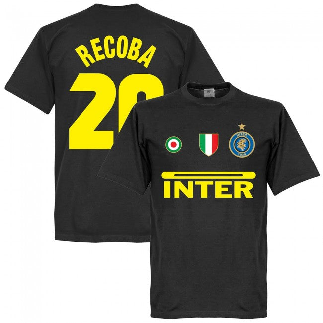 Inter Recoba 20 Team T-Shirt - Black