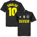 Inter Ronaldo 10 Team T-Shirt - Black