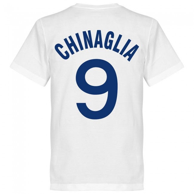 Lazio Chinaglia 9 Team T-Shirt - White
