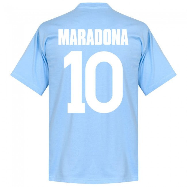 Napoli Maradona 10 KIDS Team T-Shirt - Sky