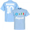 Napoli Maradona 10 Team T-Shirt - Sky