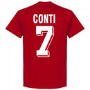 Roma Vintage Conti 7 Team T-Shirt - Tango Red