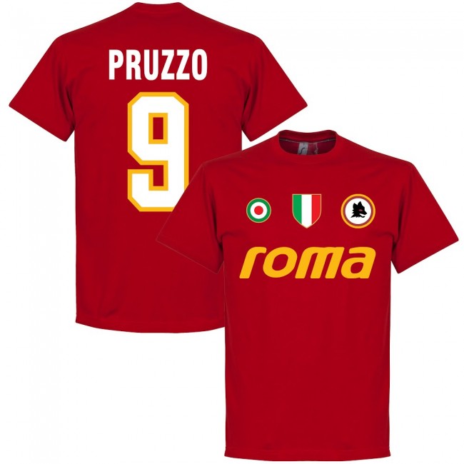 Roma Vintage Pruzzo 9 Team T-Shirt - Tango Red