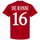 Roma Vintage De Rossi 16 Team T-Shirt - Tango Red