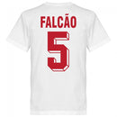 Roma Vintage Falcao 5 Team T-Shirt - White