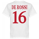 Roma Vintage De Rossi 16 Team T-Shirt - White