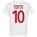 Roma Vintage Totti 10 Team T-Shirt - White
