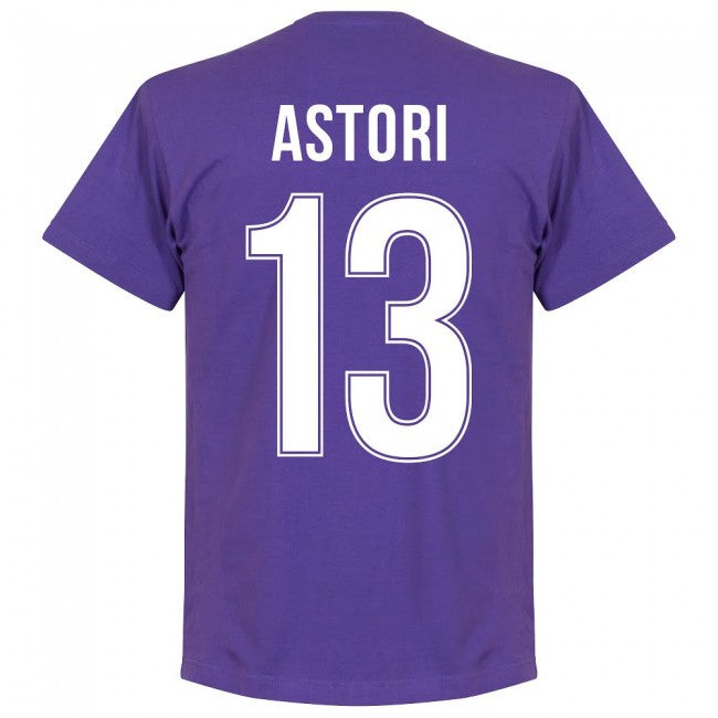 Fiorentina Astori 13 Team T-Shirt - Purple