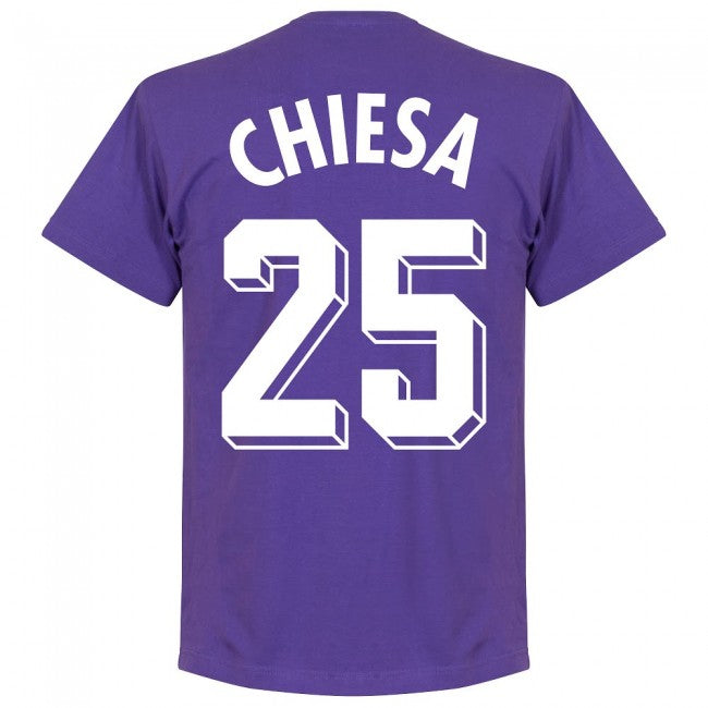 Fiorentina Chiesa 25 Team T-Shirt - Purple
