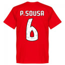 Benfica P. Sousa 6 Team T-Shirt - Red