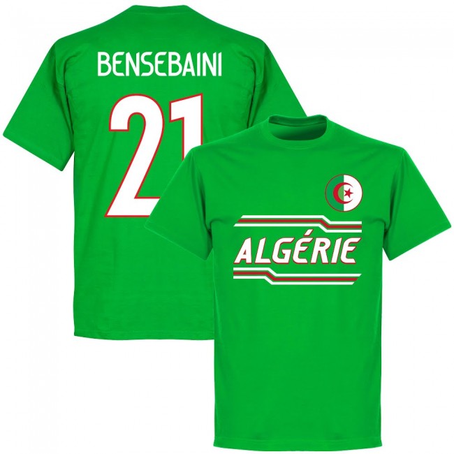 Algeria Bensebaini 21 Team T-shirt - Green