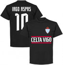 Celta Vigo Iago Aspas 10 Team T-Shirt - Black