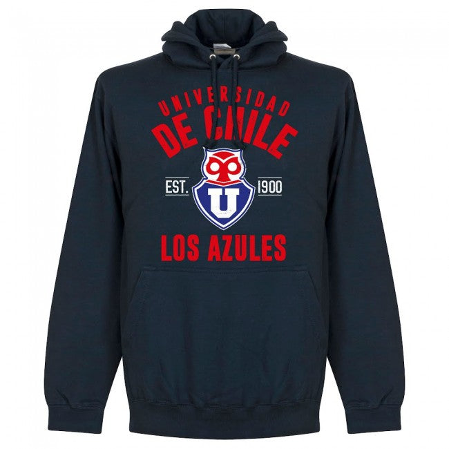 Universidad de Chile Established Hoodie - Navy - Terrace Gear