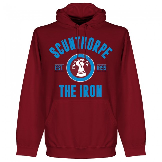 Scunthorpe Established Hoodie - Maroon - Terrace Gear