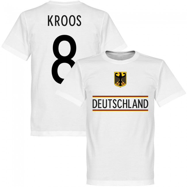 Germany Kroos 8 2020 Team T-Shirt - White