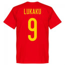 Belgium Lukaku 9 2020 Team T-Shirt - Red