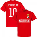 Hungary Szoboszlai 10 Team T-Shirt - Red