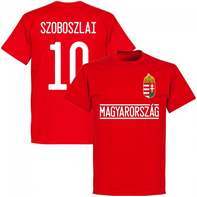 Hungary Szoboszlai 10 Team T-Shirt - Red