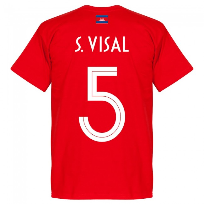 Cambodia S. Visal 5 Team T-shirt - Red