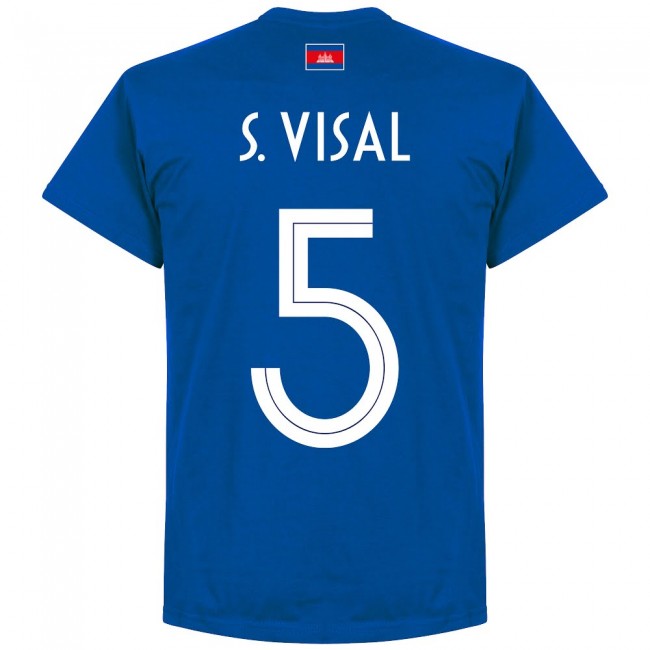 Cambodia S. Visal 5 Team T-shirt - Royal
