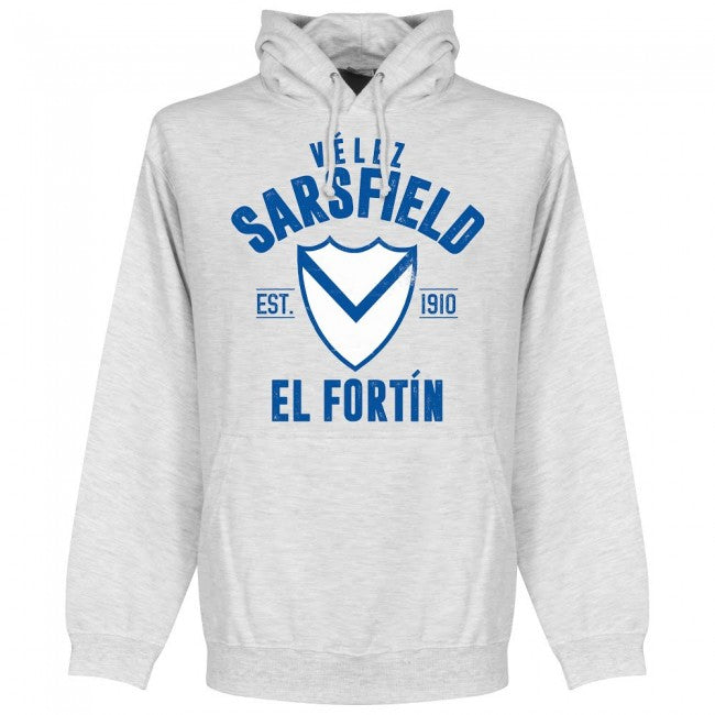 Velez Sarsfield Established Hoodie - Ash - Terrace Gear
