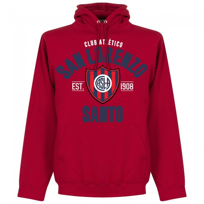 San Lorenzo Established Hoodie - Red - Terrace Gear
