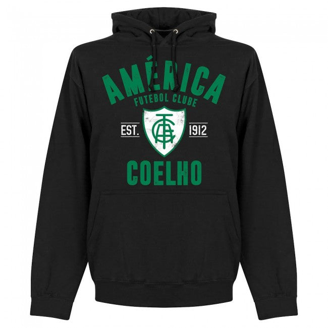 America Minas Gerais Established Hoodie - Black - Terrace Gear