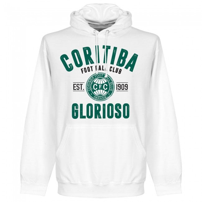Coritiba Established Hoodie - White - Terrace Gear