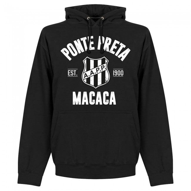 Ponte Preta Established Hoodie - Black - Terrace Gear