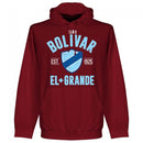 Club Bolivar Established Hoodie - Maroon - Terrace Gear