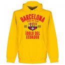 Barcelona Sporting Club Established Hoodie - Yellow - Terrace Gear