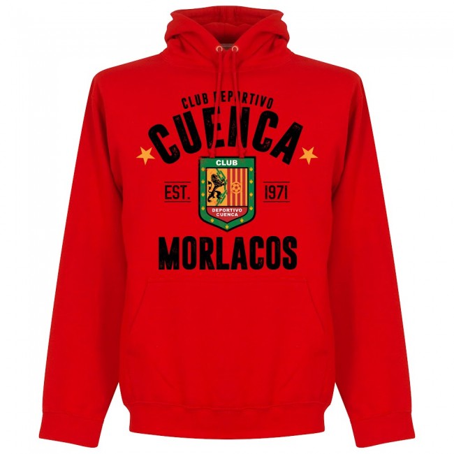 Deportivo Cuenca Established Hoodie - Red - Terrace Gear