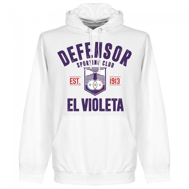 Defensor Sporting Established Hoodie - White - Terrace Gear