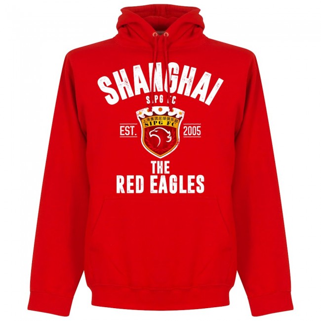 Shanghai SIPG Established Hoodie - Red - Terrace Gear